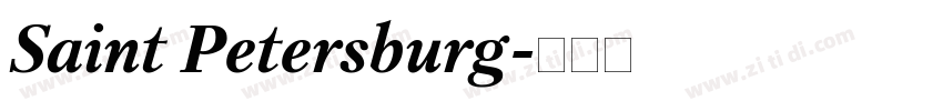 Saint Petersburg字体转换